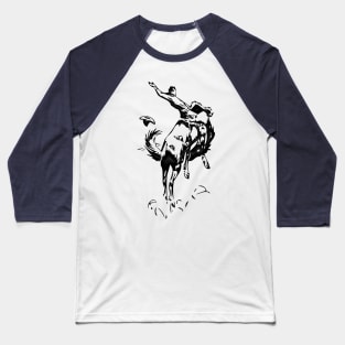 Western Era - Cowboy on Horseback 13 Baseball T-Shirt